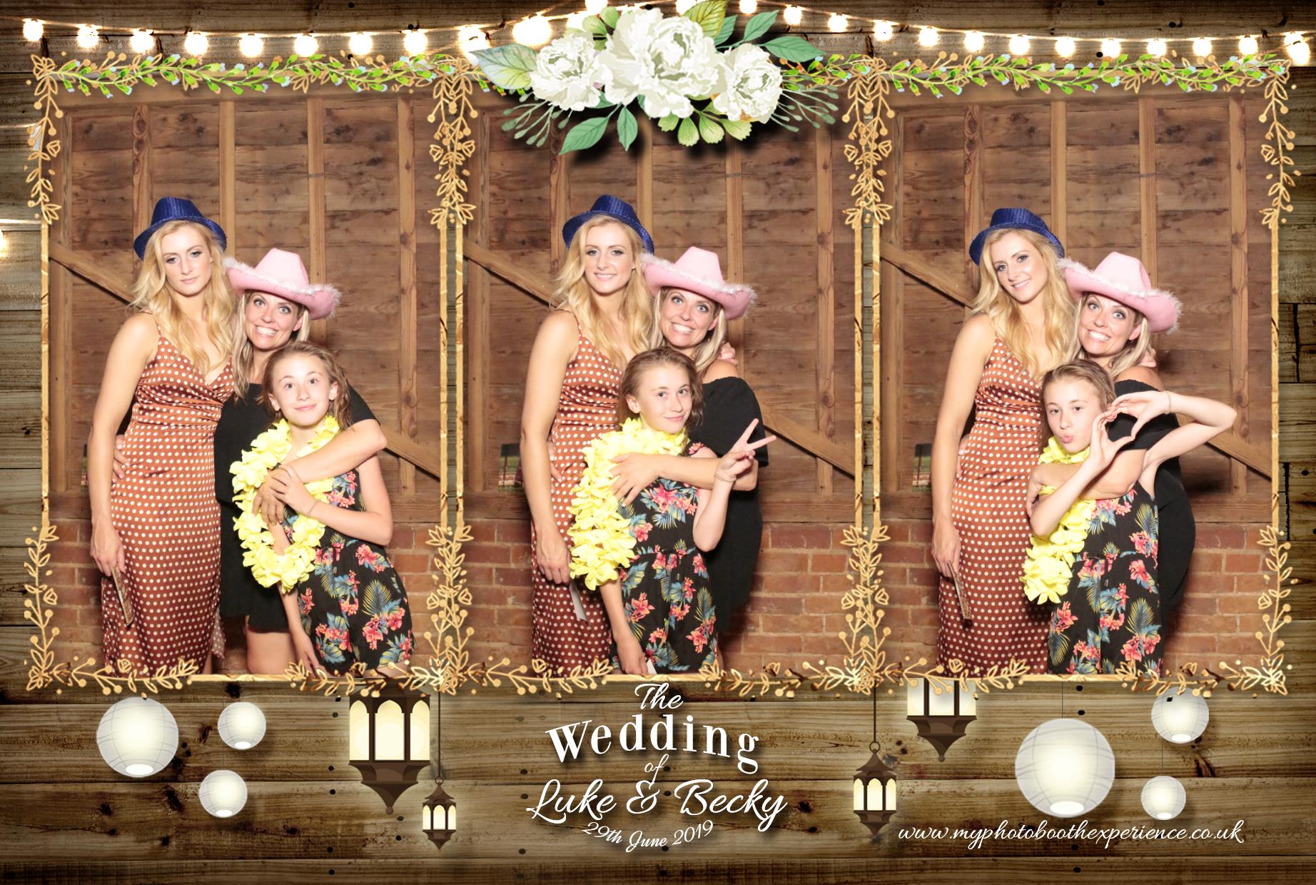 Luke & Becky's Wedding | View more photos from the event at gallery.myphotoboothexperience.co.uk/u/MyPhotoBoothExperienceLtd/Luke-Beckys-Wedding